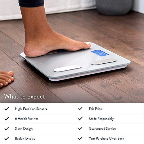 Greater Goods Digital Bathroom Body Scale, 2021 Update Measures Up to 400 Lb ...