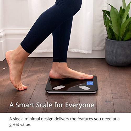 Greater Goods Digital Body Composition Black Scale, Calculates Weight, BMI, B...