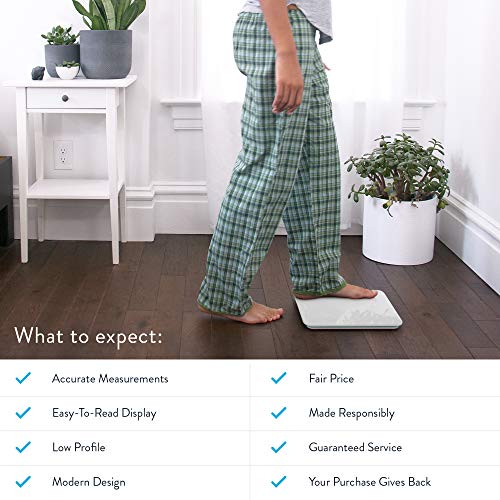 Greater Goods Digital Weight Bathroom Scale, Shine-Through Display, Accurate ...