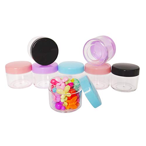 16pcs 20 Gram 20ml Jars, Small Cosmetic Sample Empty Container, Plastic Round...