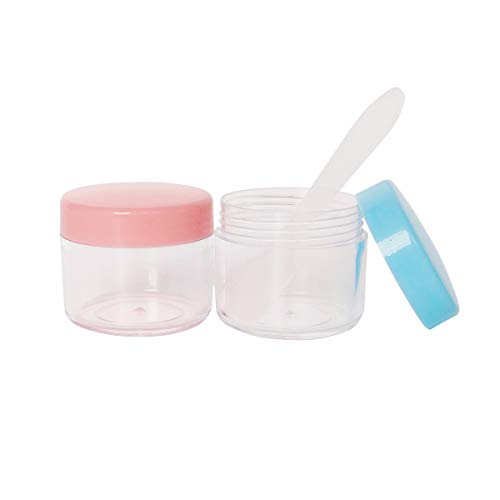 16pcs 20 Gram 20ml Jars, Small Cosmetic Sample Empty Container, Plastic Round...