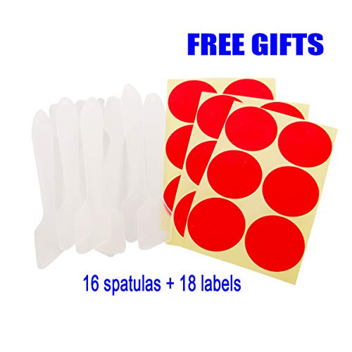 16pcs 20 Gram 20ml Jars, Small Cosmetic Sample Empty Container, Plastic Round...