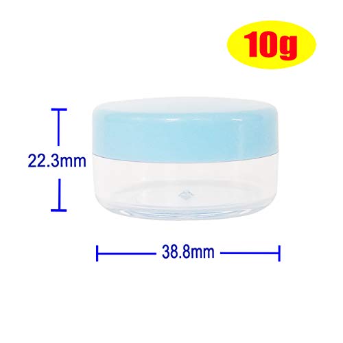 GreatforU 12pack 10ml Makeup Sample Jars, BPA Free, Small Empty Cosmetic Cont...