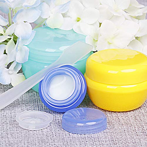 GreatforU 50pcs Cosmetic Spatula for Face Cream Stick Plastic Frosted Tip Spo...