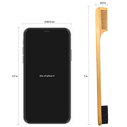 Sapling Mustache Brush & Comb from Green Beard Grmng - Boar Bristle & Bamboo