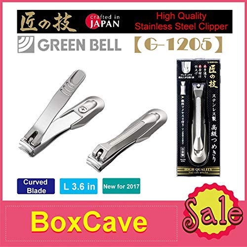 Japanese Stainless Steel Curved Blade Nail Clipper - Made in Japan | Green Be...