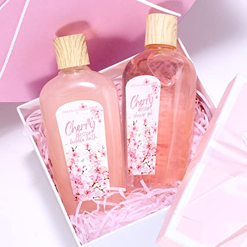Spa Gift Baskets for Women Birthday Gift Sets 10 Pcs Cherry Blossom Essential...