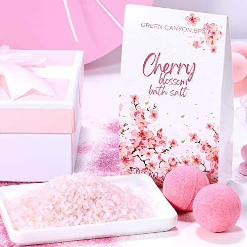 Spa Gift Baskets for Women Birthday Gift Sets 10 Pcs Cherry Blossom Essential...