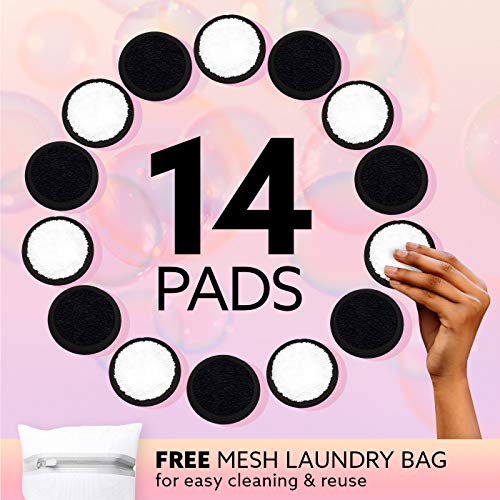 Green Estate Reusable Cotton Rounds - Dual Sided Makeup Remover Face Pads - T...