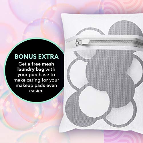 Green Estate Reusable Cotton Rounds - Dual Sided Makeup Remover Face Pads - T...