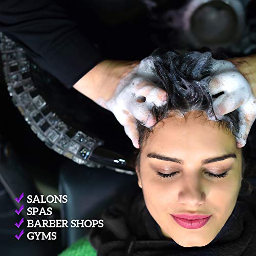 GREEN LIFESTYLE Black Bleach Proof Towels Bulk Sets 100% Cotton 16' X 28' Pre...