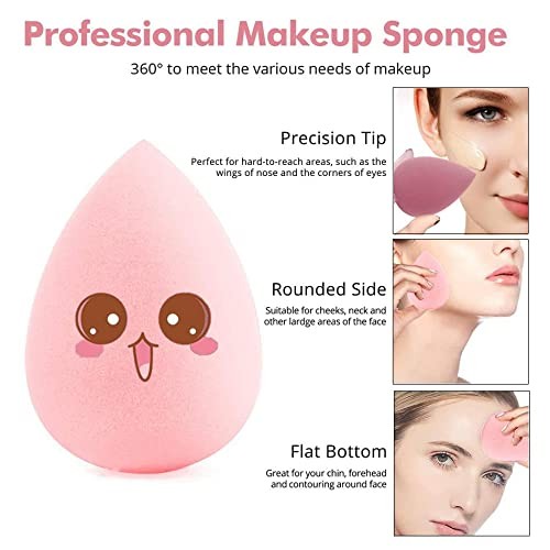 Green Myuu Makeup Sponges , Dry and Wet Use Makeup Sponge Set, Beauty Blender...