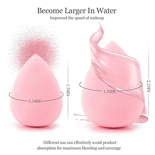 Green Myuu Makeup Sponges , Dry and Wet Use Makeup Sponge Set, Beauty Blender...