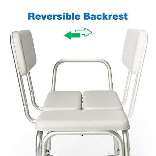 GreenChief Padded Transfer Bench for Bathtub 500 Lbs, Shower Chair with Arms ...