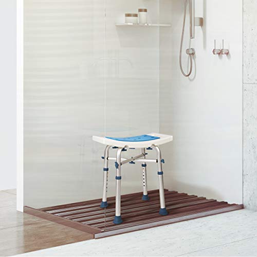 GreenChief Small Shower Chair 500lb, Heavy Duty Padded Bath Seat with Free As...