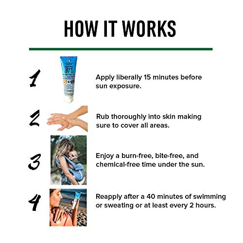 Greenerways Organic 2-in-1 Natural Sunscreen Bug Repellent Lotion in One, SPF...