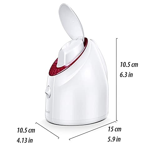 Facial Steamer, 20 Min UV Nano Ionic face steamer GreenLife warm mist Steam K...