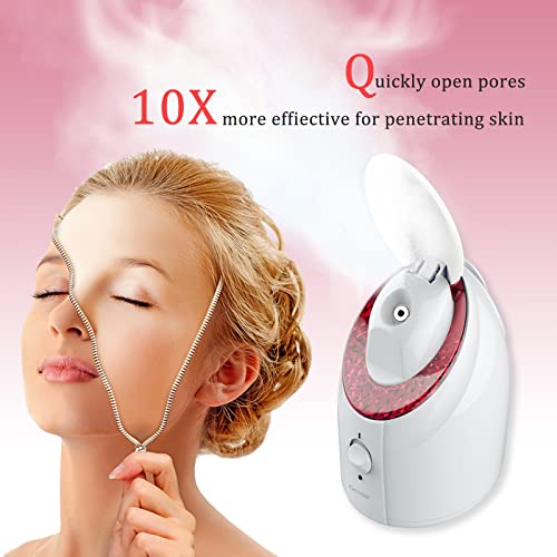 Facial Steamer, 20 Min UV Nano Ionic face steamer GreenLife warm mist Steam K...