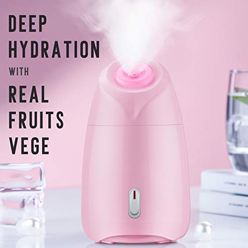 Facial steamer, GreenLife 2021 New Nano Ionic Face Steamer Milk Fruit Vegetab...