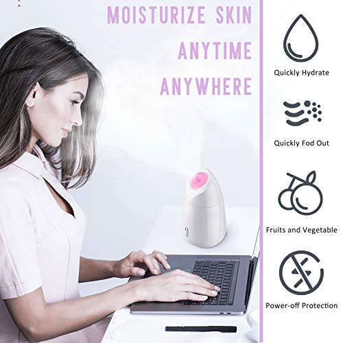 Facial steamer, GreenLife 2021 New Nano Ionic Face Steamer Milk Fruit Vegetab...