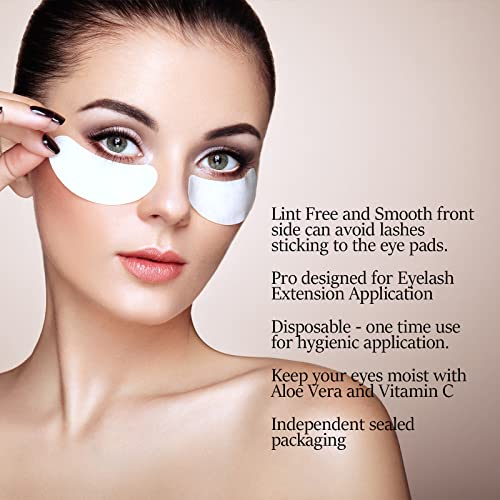 GreenLife 100% Naturel Eyelash Extension Under Eye Gel Pads patches kit Colla...