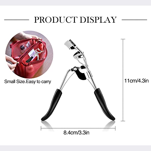GreenLife Eyelash Curlers with 6 Pcs Refill Pads, Durable Lash Curler Iron, E...