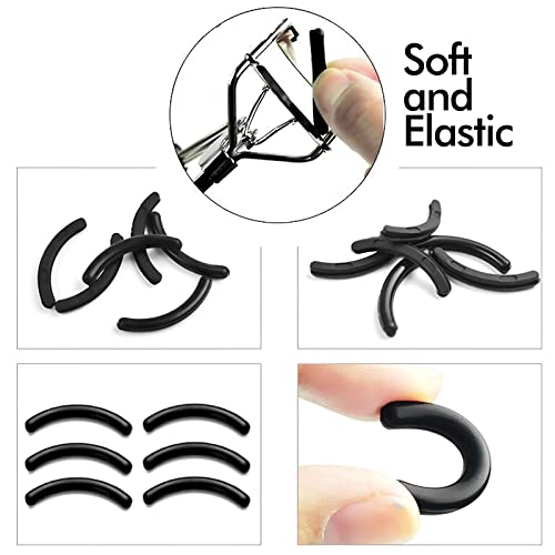 GreenLife Eyelash Curlers with 6 Pcs Refill Pads, Durable Lash Curler Iron, E...