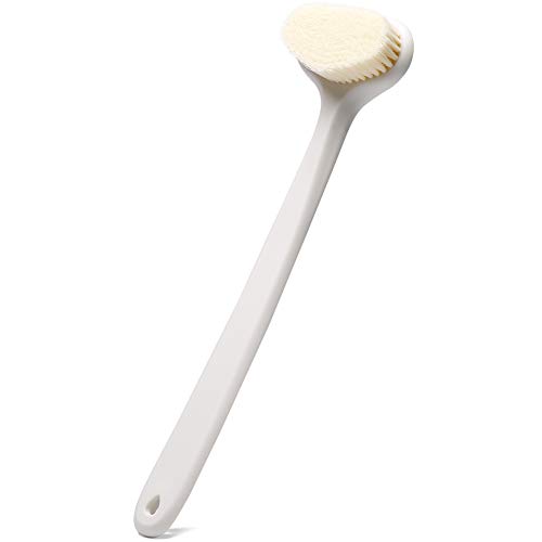 Upgraded Bath Body Brush with Comfy Bristles Long Handle Gentle Exfoliation I...
