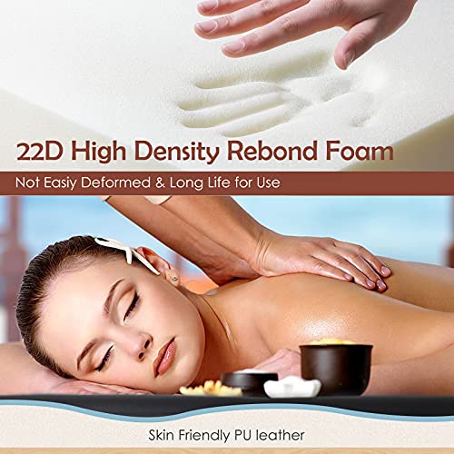 Greensen Massage Table, Professional Portable Massage Table with Carrying Cas...