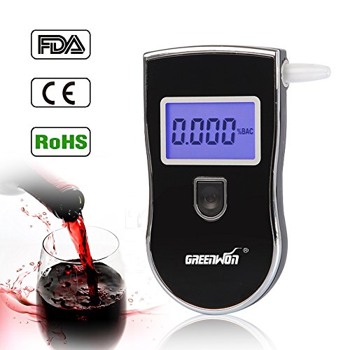GREENWON Breathalyzer, Alcohol Tester,Free More Than 15 Mouthpieces, Conceale...
