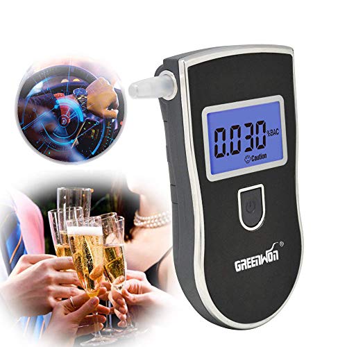 GREENWON Breathalyzer, Alcohol Tester,Free More Than 15 Mouthpieces, Conceale...