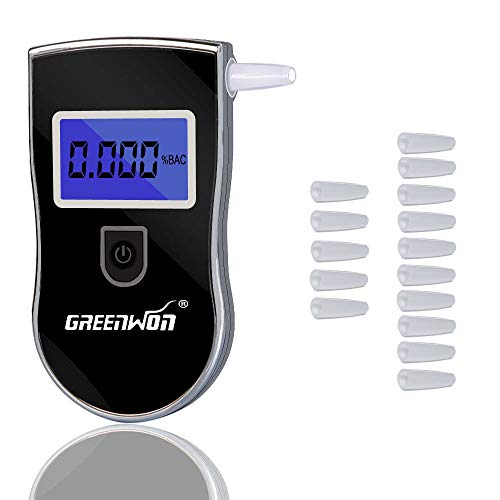 GREENWON Breathalyzer, Alcohol Tester,Free More Than 15 Mouthpieces, Conceale...