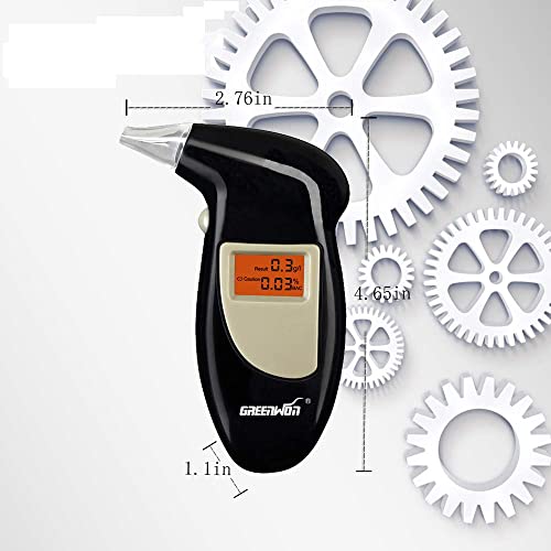 GREENWON Breathalyzer Keychain Digital Alcohol Tester Detector Breath Analyze...