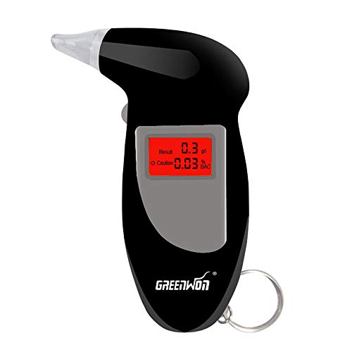 GREENWON Breathalyzer Keychain Digital Alcohol Tester Detector Breath Analyze...