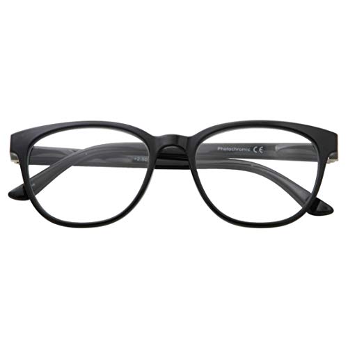 Women's Photochromic Reading Glasses | Cat Eye Transition Lens | Clear Reader...