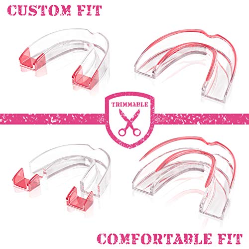 GRINDSHIELD Bruxism Mouth Guard – Smaller Size, Moldable, Custom Fit - 4 Mout...