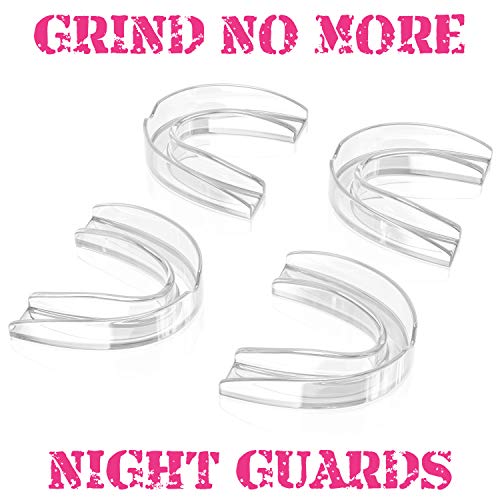 GRINDSHIELD Bruxism Mouth Guard – Smaller Size, Moldable, Custom Fit - 4 Mout...