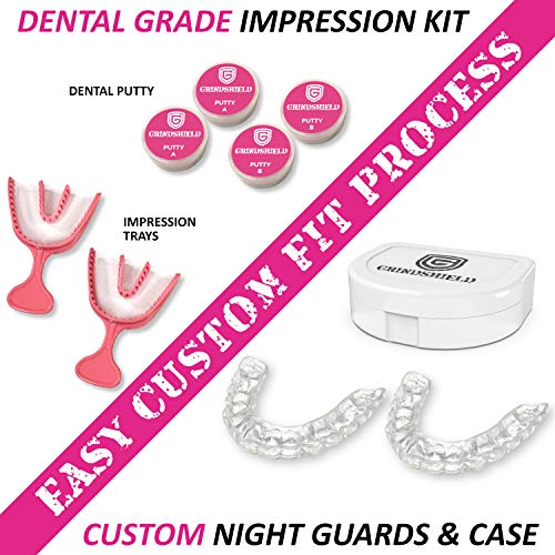 GRINDSHIELD Custom Dental Mouth Guards – Designed for Women - (2) Upper Teeth...