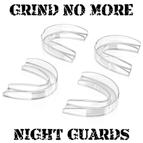 GRINDSHIELD Teeth Grinding Guard - Moldable, Trimmable - 4 Mouth Guards for G...