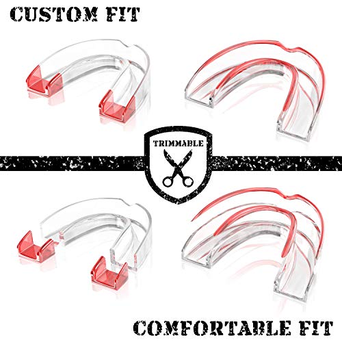 GRINDSHIELD Teeth Grinding Guard - Moldable, Trimmable - 4 Mouth Guards for G...