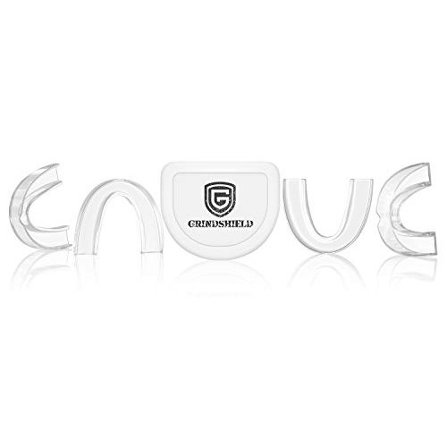 GRINDSHIELD Teeth Grinding Guard - Moldable, Trimmable - 4 Mouth Guards for G...