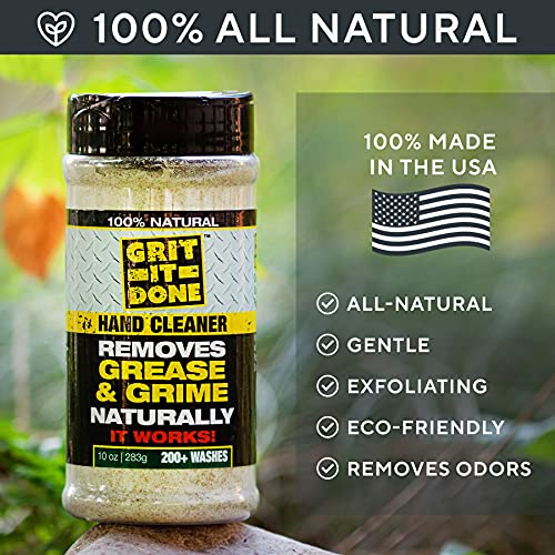 Grit-It-Done, All-Natural Heavy Duty Dirt, Grease, and Grime Remover Powdered...