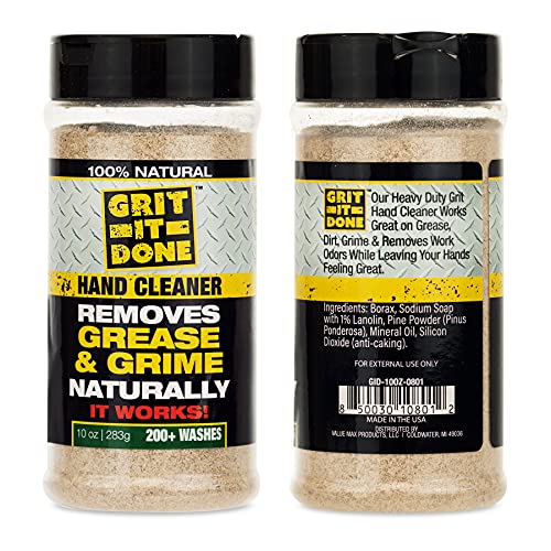 Grit-It-Done, All-Natural Heavy Duty Dirt, Grease, and Grime Remover Powdered...