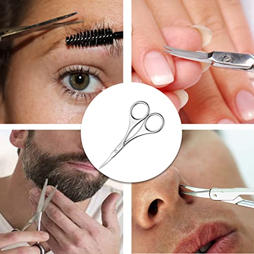 Eyebrow Scissors Nose Hair Trimmers, Cuticle Scissors Professional Nail Manic...