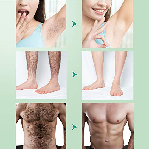 Hair Removal Cream, Painless Natural Depilatory Cream for Men and Women, Non-...