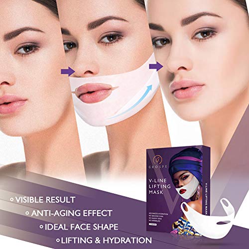 Miracle V-Shaped Slimming Mask,V Line Face Lift Mask Double Chin Reducer Lift...