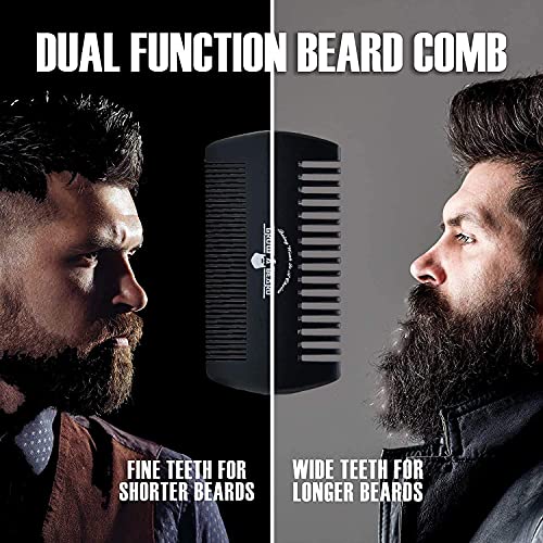Beard Brush & Comb Kit for Men's Care, To Distribute Balm or Oil for Growth &...