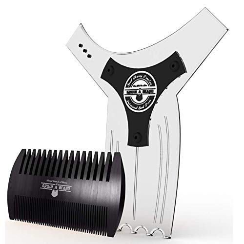 Beard Shaper & Beard Shaping Tool for Men, Beard Lineup Guide Template, Perfe...