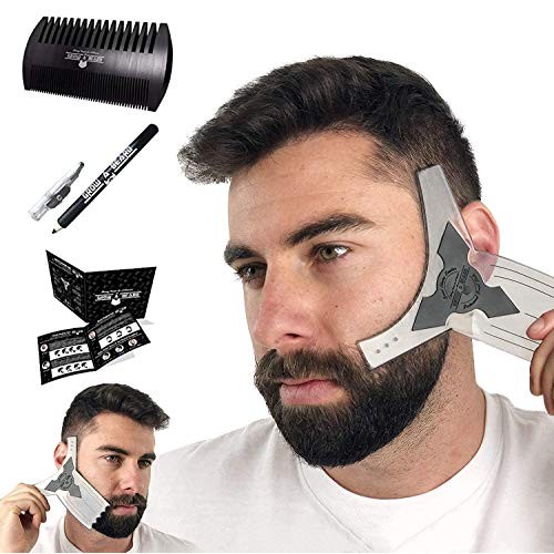 Beard Shaper & Beard Shaping Tool for Men, Beard Lineup Guide Template, Perfe...