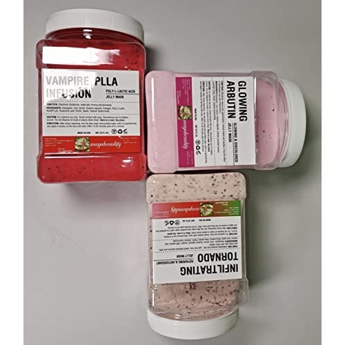 Goji, Arbutin, Rose, Cannabidiol Extract, Jelly Mask For Facials, Jelly Face ...